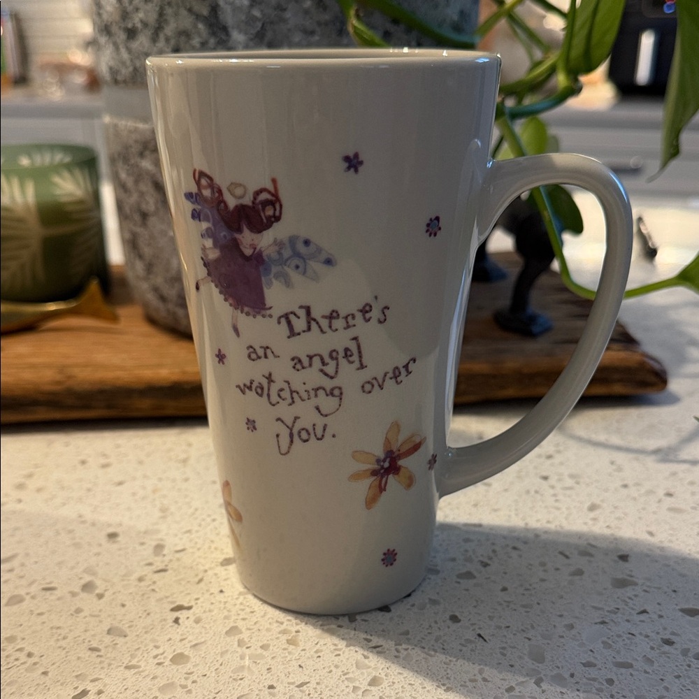 NATURAL LIFE Mug with Purple and Cream Design